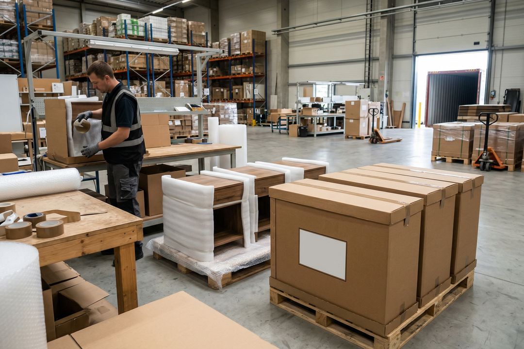 E-commerce packing setup