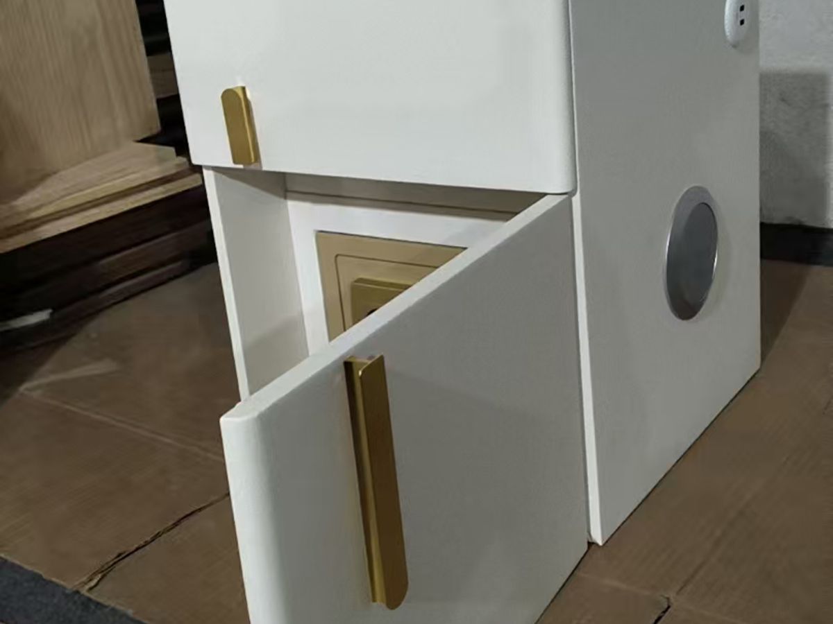 Smart Bedside Table with Wireless Charging, Safe & Bluetooth Speaker