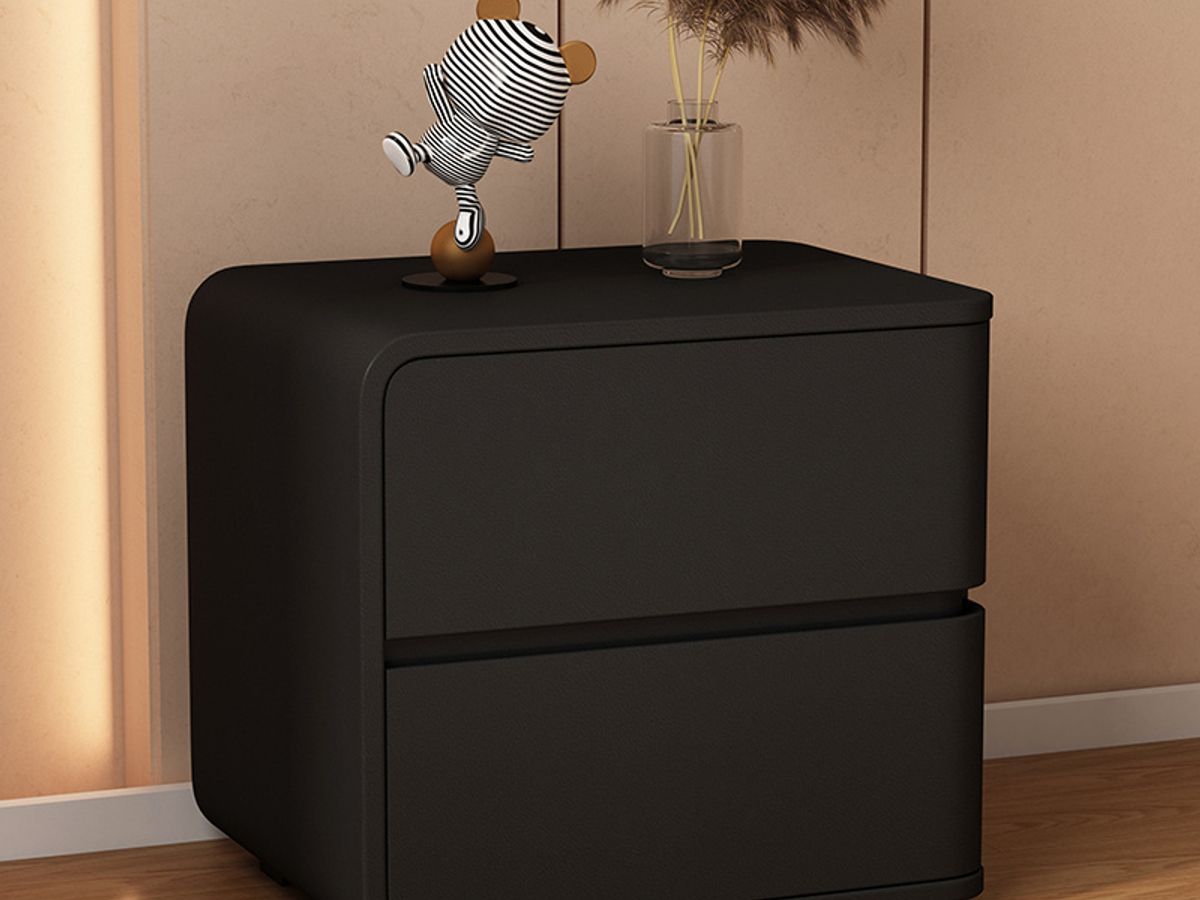 Luxury Gold Bedside Table | Designer Nightstand with Stone Top