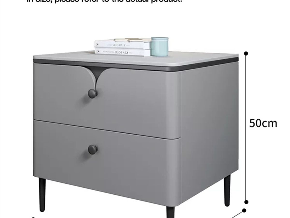 Small Bedside Table with Drawers | Space-Saving Nightstand