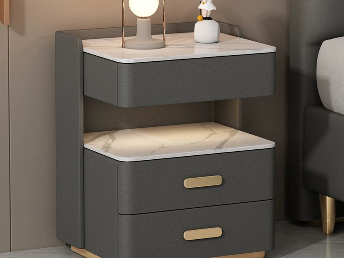 Smart Bedside Table with Safe & Wireless Charging | Solid Wood Nightstand Manufacturer