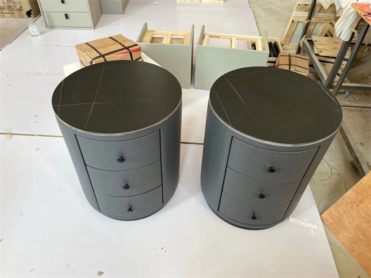 3-DRAWER ROUND SMART NIGHTSTAND – Three Drawers, Five Smart Functions, One Beautiful Circle