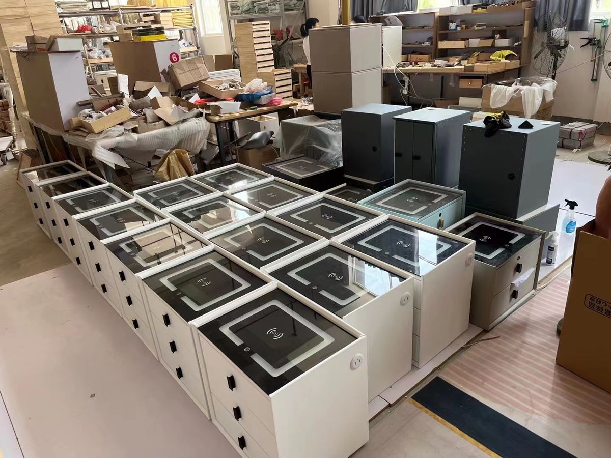 Smart Nightstand with Wireless Charging & LED Light