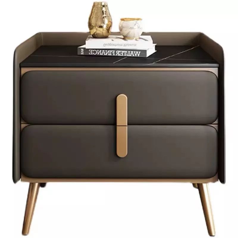 Hotel Nightstand with Gold Legs | Commercial Bedside Table Supplier
