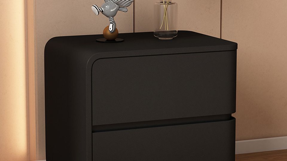 Luxury Gold Bedside Table | Designer Nightstand with Stone Top